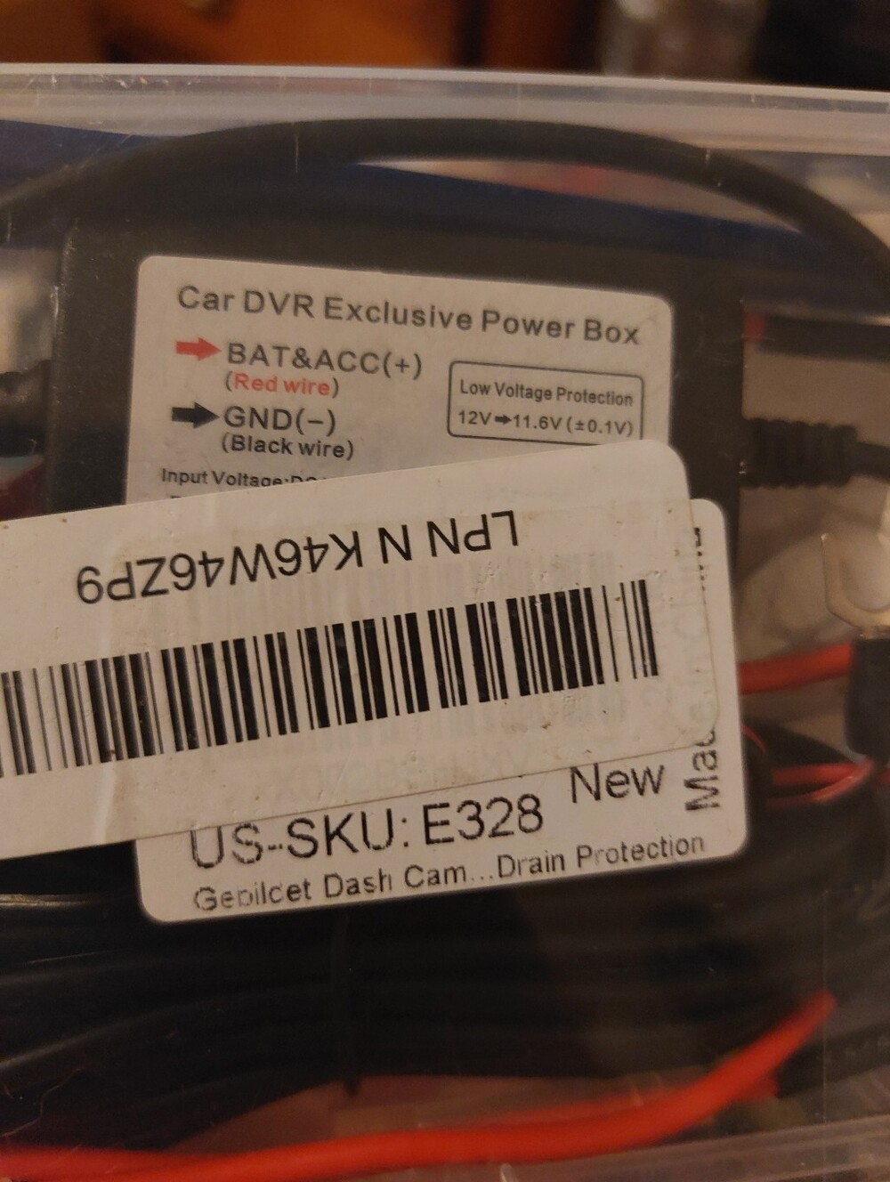 Car DVR Exclusive Power Box Hardwire Kit - Black